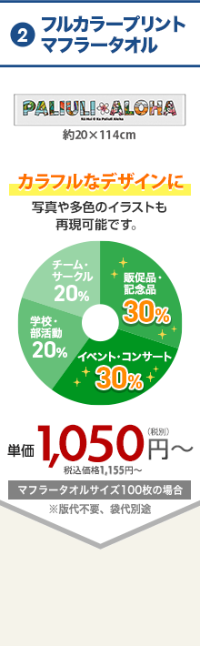 プリントマフラータオル